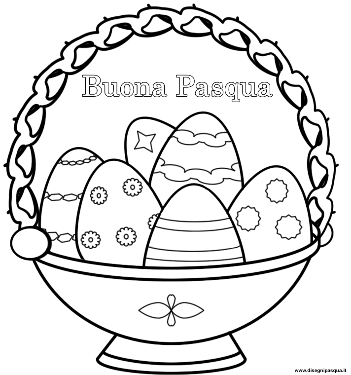 Uova di Pasqua da colorare