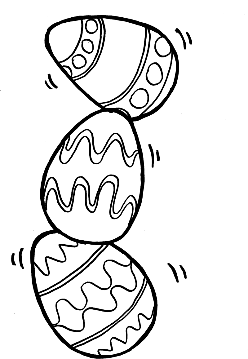 Uova di Pasqua da colorare